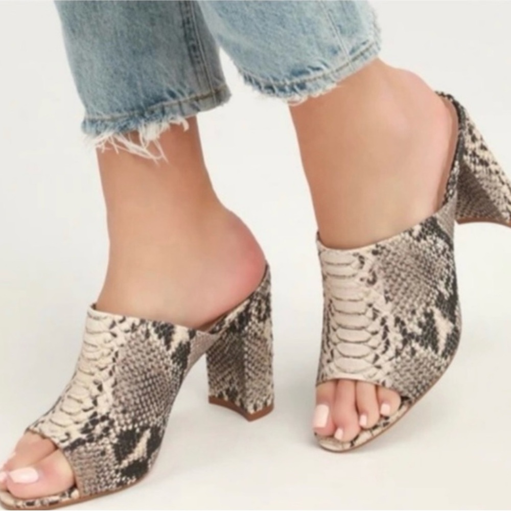Steve Madden Snake Print Heels